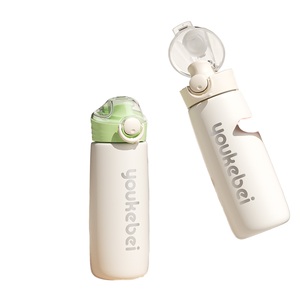 380Ml doble pared de acero inoxidable 304 vaso a prueba de fugas impermeable viaje taza térmica botella de agua diseño clásico Metal - Product Image 1