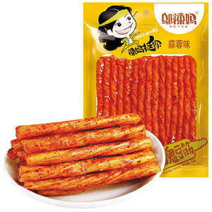 Famosos bocadillos chinos Halal Latiao, tiras de carne vegetariana con gluten picante fritas y empaquetadas en una bolsa - Product Image 1