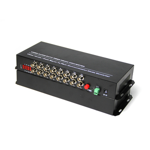 1 par de modo único escritorio RS485 16 canales devolver datos de vídeo de fibra convertidor - Product Image 5