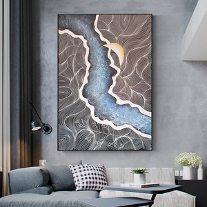 Nhà máy Trung Quốc chảy dòng, phong cách Trung Quốc Mới trừu tượng Phong cảnh trang trí khách sạn khách sạn hiên ngoài trời nghiên cứu Tranh văn phòng - Product Image 2