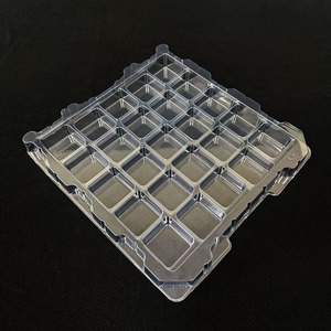 Custom PET <strong>Thermoformed</strong> Tray Manufacturer Disposable Food Plastic Tray Vacuum Forming Chocolate Blister Tray For <strong>Packaging</strong> - Product Image 3