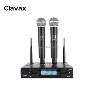 Портативный караоке-динамик Clavax CLPM- WX6 с 2 беспроводными микрофонами