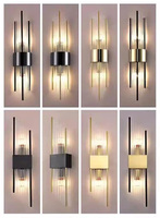 Lampe murale LED en cristal moderne pour salon, chambre à coucher, couloir, design intérieur luxueux et décoratif