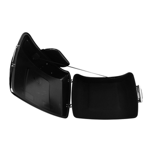Baúl Tour Pak de 10.7 Pulgadas con Respaldo y Parrilla <span class=keywords><strong>para</strong></span> Motocicleta Harley Touring Road Street Glide 2014-2023, ABS Negro Brillante - Product Image 4