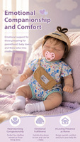 Muñeca Bebé Reborn de 18 Pulgadas, Simulación Realista de Recién Nacido, Juguete Infantil Pintado a Mano, Regalo Coleccionable para Niños