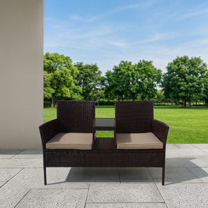 Made in Vietnam Factory Price Modern PE Rattan Sofa Set KD with Cushions Contemporary <b>Indoor</b>/Outdoor Poolside Leisure Patio - Product Image 1