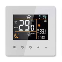 Nuevo Diseño Tuya Termostato Inteligente WiFi con Pantalla Táctil LCD Programable Semanalmente Controlador de Calefacción EU 86