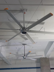 Ventilateur de plafond grand format silencieux avec pales en aluminium aérodynamiques de 8 pieds et moteur AC/DC - Product Image 3