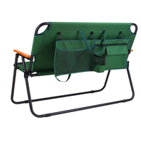 Chaise de camping pliable légère et confortable à double siège, avec structure métallique extérieure, nouveau design, durable