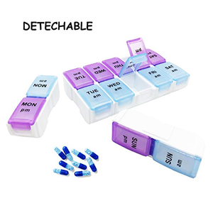 7 Dagen Wekelijks Am Pm Plastic <span class=keywords><strong>Pil</strong></span> Organizer Grote Capaciteit Pp <span class=keywords><strong>Pil</strong></span> Case Container <span class=keywords><strong>2</strong></span> <span class=keywords><strong>Pil</strong></span> Opbergdoos Per Dag - Product Image 6