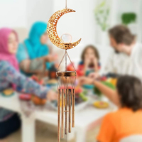 Lumière solaire jardin mode maison jardin décoration couleur boule de cristal carillon éolien avec lumière solaire LED