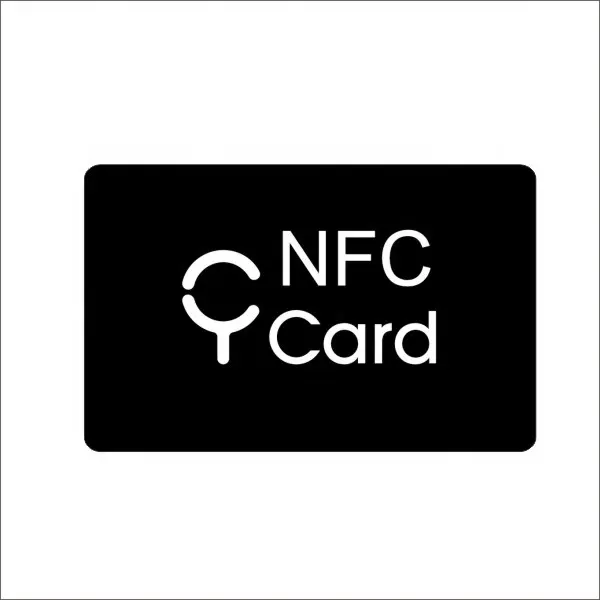 Custom design Pvc Contactless Smart Chip Black Card Access Control Nfc Rfid Business Card