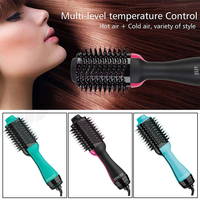 Brosse sèche-cheveux électrique ionique, brosse sèche-cheveux à air chaud en une seule étape pour femmes