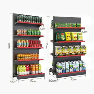Double-sided Supermarket Shelves Grocery Store Supermarket Equipment Metal Gondola Shelf Display Shelf Rack