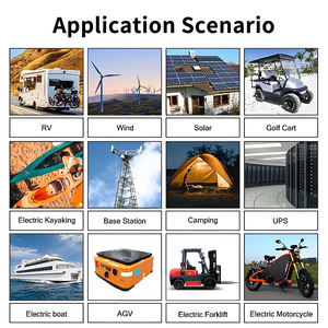 Baterai asam timbal pengganti 12v 24v 50AH 100AH baterai Lifepo4 baterai ion Lithium App kontrol pintar Bms bawaan - Product Image 5