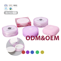 Benutzerdefiniertes Logo Anpassbare Farbe Transparente Runde Lippenbalsam- und Cremedosen Kosmetikbehälter Make-up-Werkzeuge