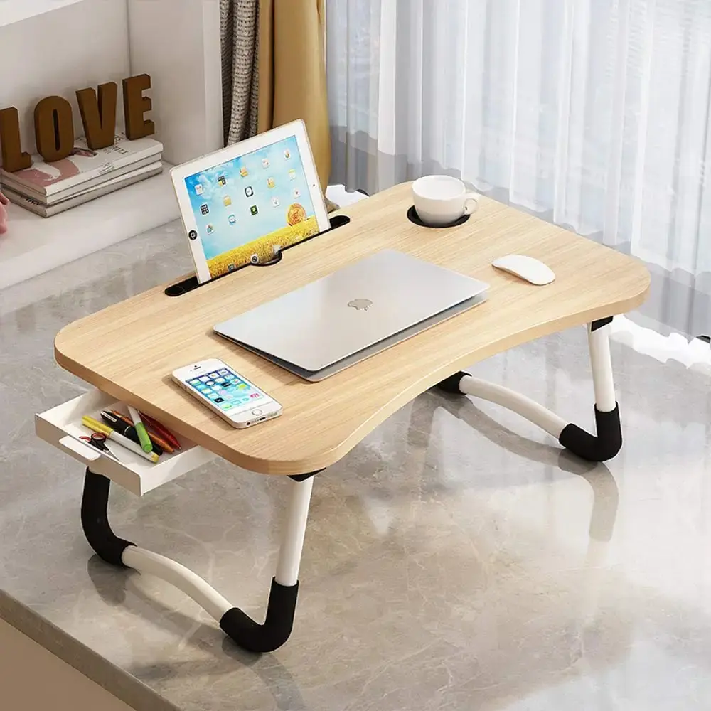 卸売ホーム新しいデザイン金属調節可能なポータブル折りたたみ式ラップトップテーブルベッド用