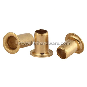 Fournisseur chinois de rivets tubulaires creux en laiton et en cuivre à tête plate et ronde - Product Image 1