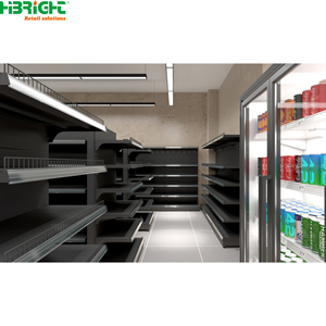 Estanterías Metálicas para Supermercados, Góndolas de Exhibición de Doble Cara para Tiendas de Abarrotes - Product Image 4