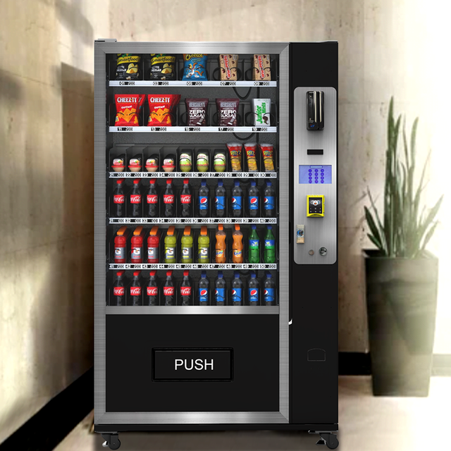 Outdoor Waterproof Customizable Capacity POS Integrated Cold Drink & Food Vending Machine with SDK Wi-Fi Compressor Cooling