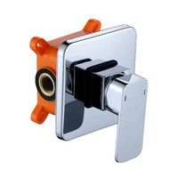 Mitigeur de douche dissimulé en laiton, robinet de douche, robinet mitigeur d'eau chaude et froide, robinet de douche 1-3 voies, mitigeur de cylindre