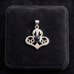 Colgante de Lapislázuli Hecho a Mano de Alta Calidad con Piedra Natural de Rajasthan, Estilo Vintage para Mujer, Joyería al por Mayor - Product Image 2
