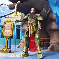 Costume de Général Chinois Ancien Haut de Gamme en EVA avec Haut et Cape – Déguisement de Performance d'Halloween pour Adultes