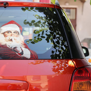 <strong>Custom</strong> 2pcs Waterproof 3D Christmas <strong>Window</strong> <strong>Sticker</strong> Set for Car Funny Rear <strong>Window</strong> Decals for Right and Left Side - Product Image 3