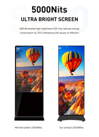 Publicidad LED Poster Stand Display Outdoor LED POSTERS 640*1920mm Standing Screen P2.5mm Outdoor Led Poster para tienda minorista