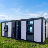 Grande maison conteneur préfabriquée moderne et extensible de 40 pieds sur 20 pieds, 3 chambres, villa préfabriquée, maison portable