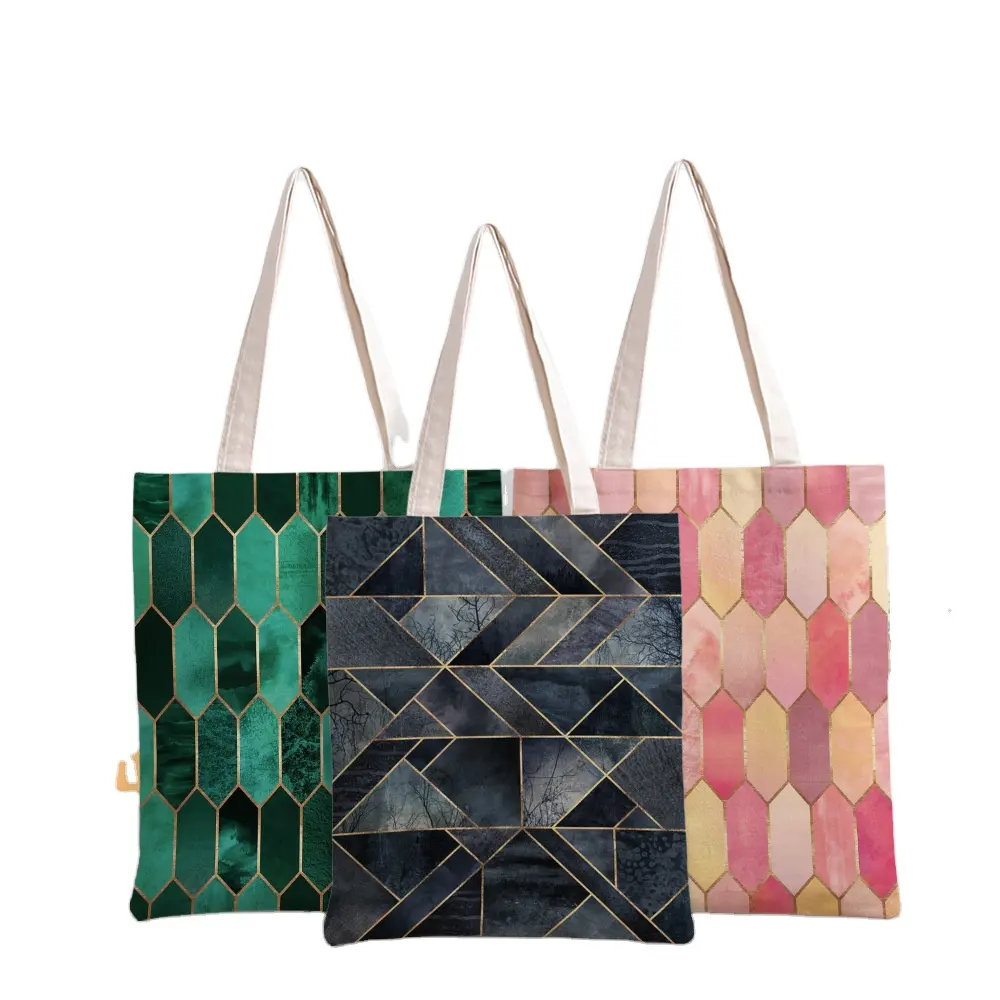 Diamond Canvas Handbag Advertising Gift Cotton Bag Shopping Bag Handbag Canvas Bag Logo