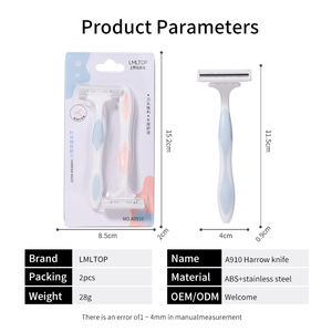 Lmltop Underarm Legs Hair Removal for Women Shaver <strong>Razor</strong> 2pcs <strong>Double</strong> <strong>Edge</strong> <strong>Razor</strong> Blades Safety Disposable Shaving <strong>Razor</strong> A0910 - Product Image 3