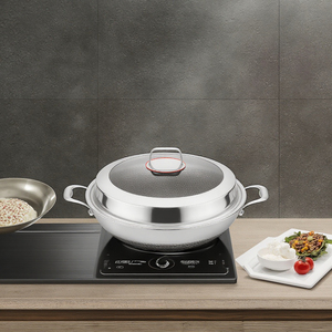 <span class=keywords><strong>Wok</strong></span> en acier inoxydable haute capacité, antiadhésif, design nid d'abeille, pour cuisinière à gaz, restaurants chinois, hôtels, ustensiles de cuisine - Product Image 4