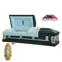 ANA-manijas de barra oscilante para adultos, suministros funerarios de lujo, ataúd de Metal, alta calidad