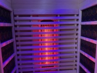 Sauna infrarouge lointain portable pour 1 personne avec lumière étoilée