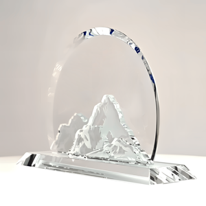 نعيم جبل ثلجي كريستال مع شعار مخصص هدية مكتب أعمال جوائز سهولة الجذ من لوح يدوي - Product Image 3