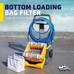 Aspirateur robotisé pour <span class=keywords><strong>piscine</strong></span> Dolphin Wave 100 <span class=keywords><strong>avec</strong></span> <span class=keywords><strong>chariot</strong></span> mobile, machine de nettoyage de <span class=keywords><strong>piscine</strong></span> entièrement automatique pour usage commercial - Product Image 2