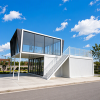 Maison modulaire préfabriquée moderne SKYLINE à bas prix, prête à l'emploi, en panneaux sandwich en acier, assemblage rapide, maisons préfabriquées en conteneurs, Casas