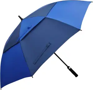 Parapluie de golf double couche de 30 pouces de gros, imperméable au vent, avec logo, grand luxe, promotionnel, personnalisé.