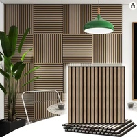 Panneaux acoustiques muraux en bois, panneaux décoratifs à lattes absorbant le son, insonorisants pour plafond et murs intérieurs