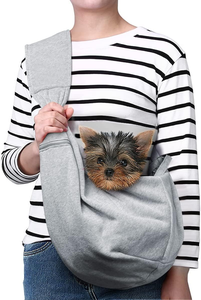 Sac de transport pour animaux de compagnie en gros, sacoche de transport pour petits chiens et chats avec sangle réglable, poche zippée et fermeture à bouton-pression - Product Image 2