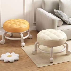 Universel roue petit tabouret <span class=keywords><strong>pas</strong></span> <span class=keywords><strong>cher</strong></span> paresseux glisser tabouret chaise net rouge retour taille protection chaise pivotante terrestres quotidiennes poulie tabouret - Product Image 3