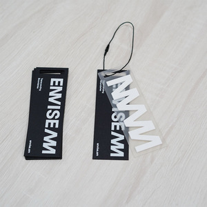 Cheap Custom Design Printing Name Logo Ruber Plastic Pvc <strong>Garment</strong> Hangtag Labels Clothing Hang <strong>Tags</strong> with <strong>String</strong> - Product Image 4
