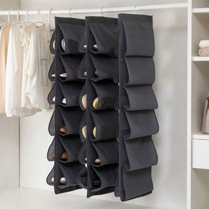 12 Extra Large Pockets Hanging <b>Shoe</b> Organizer for Closet <b>Shoe</b> <b>Rack</b> <b>Hanger</b> for Handbags Purses Holder with Rotating Hook - Product Image 4