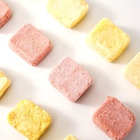 Verschillende Smaken Zoete Gevriesdroogde Yoghurtblokjes Chips Aardbei Bosbessen Mango Chocolade Bedekt Groothandel