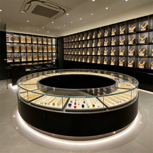 Vitrine de présentation de bijoux USA au design simple et personnalisé, meuble de vitrine, kiosque de centre commercial, présentoir pour magasin - Product Image 4