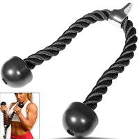 Système de gymnastique Triceps Corde LAT Pull Down Bar Poids Câble Poulie Triceps Trainer