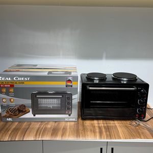 <span class=keywords><strong>Four</strong></span> électrique multifonctionnel 48L avec deux plaques chauffantes, <span class=keywords><strong>four</strong></span> de comptoir pour la cuisson et la préparation de repas sains à la maison - Product Image 1