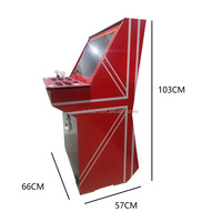 Lefu Lefu-95 Boîte de jeu d'arcade mini avec écran 22 pouces, jeu de combat 2 joueurs, en bois et acrylique, jeux de compétences populaires