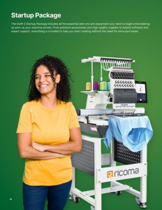 Thông minh ricoma SMP thêu vi tính thiết bị với thời gian thực chủ đề phá vỡ phát hiện và RGB đèn cảnh báo - Product Image 6